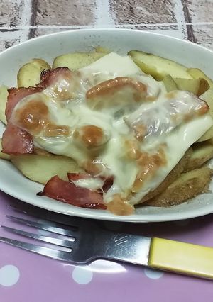 フライドポテトとベーコンのチーズ焼-レシピのメイン写真