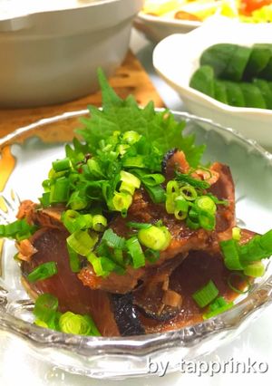 簡単おつまみ☆鰹のたたき 特製タレ漬け-レシピのメイン写真