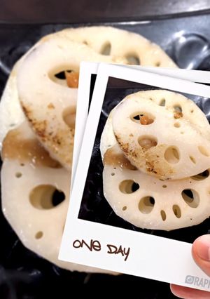 レンコンと梅干しの炒め物-レシピのメイン写真