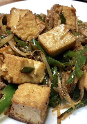 超簡単！豚肉・豆腐・野菜のオイスター炒め-レシピのメイン写真