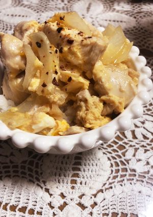 簡単！美味い！麺つゆで親子丼！-レシピのメイン写真
