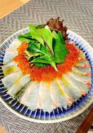 真鯛の和風カルパッチョ-レシピのメイン写真