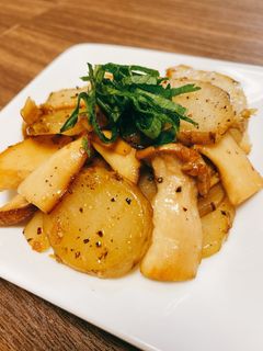 大葉香る♪菊芋とエリンギのバター醤油炒め-レシピのメイン写真