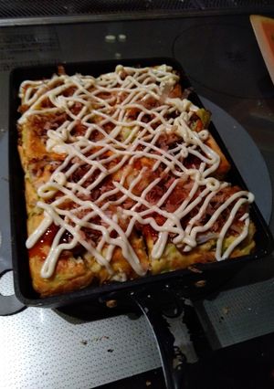 四角いお好み焼き-レシピのメイン写真