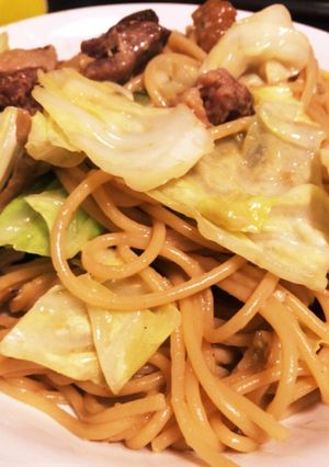 ベーコンの味噌クリームパスタ-レシピのメイン写真