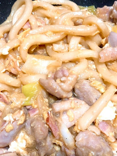 鶏の親子うどん 甘辛-レシピのメイン写真