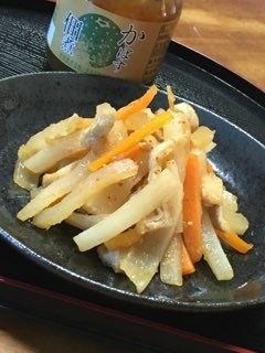 かぼす佃煮で大根のきんぴら-レシピのメイン写真