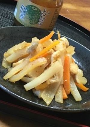 かぼす佃煮で大根のきんぴら-レシピのメイン写真