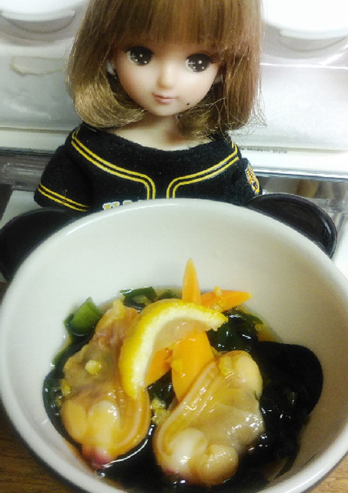 リカちゃん♡青柳とワカメの酢の物ꕤ柚風味-レシピのメイン写真
