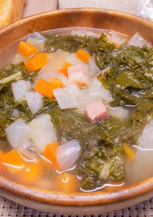 ケールの具だくさんスープ-レシピのメイン写真