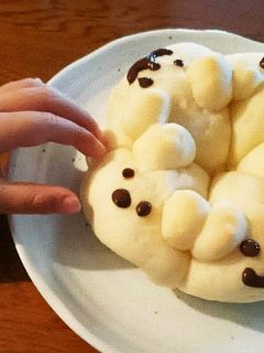 ふわふわ♪くまさんちぎりパン-レシピのメイン写真