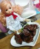 リカちゃん♡鳥ハートバルサミコ赤ワイン煮