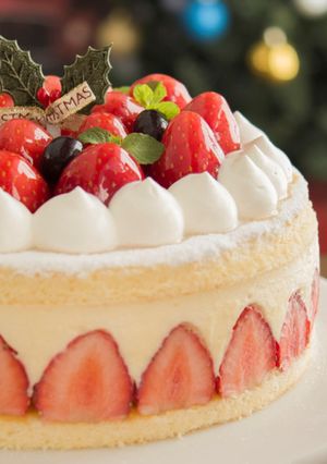 クリスマス☆ホワイトチョコのムースケーキ-レシピのメイン写真