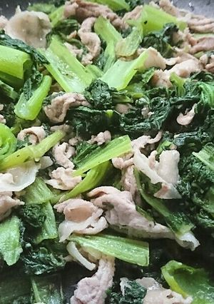 高菜と豚こまの味噌炒め-レシピのメイン写真