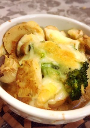 かにみそ瓶でキノコのチーズ焼き-レシピのメイン写真