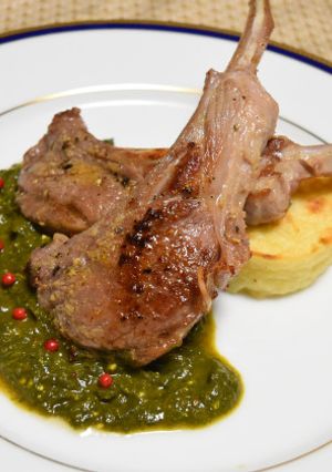 ラムのグリルほうれん草カレーソース-レシピのメイン写真