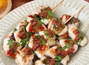☆簡単☆旨だし鶏むね肉の梅しそ串焼き-レシピのメイン写真