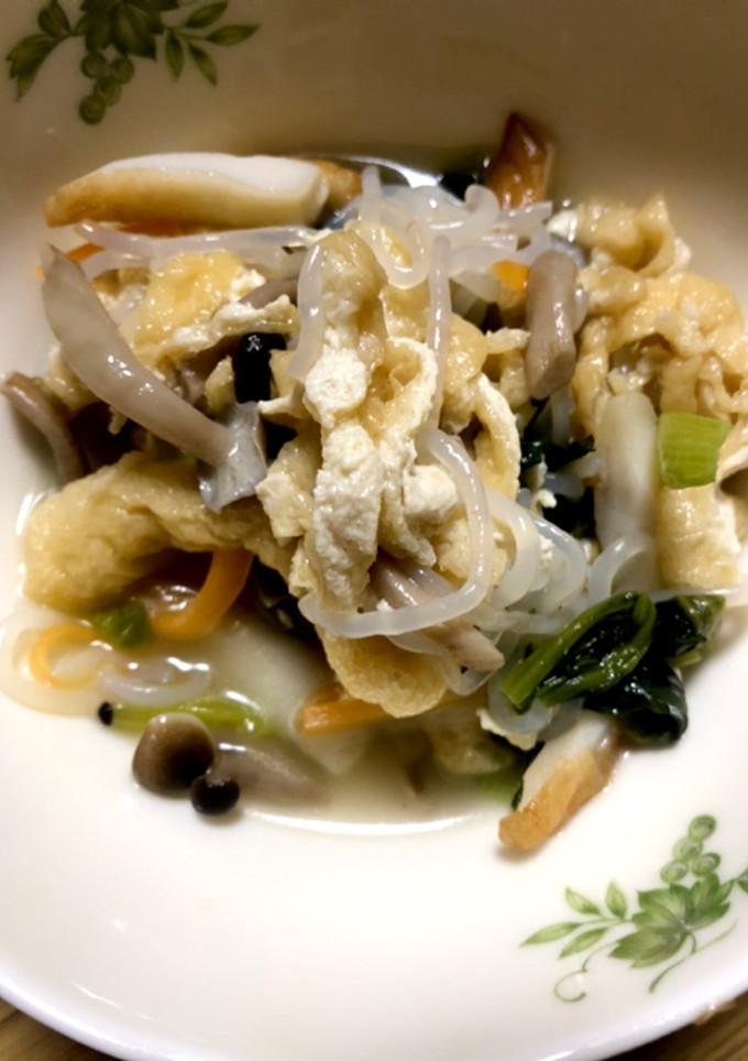 小松菜とお揚げの煮物-レシピのメイン写真