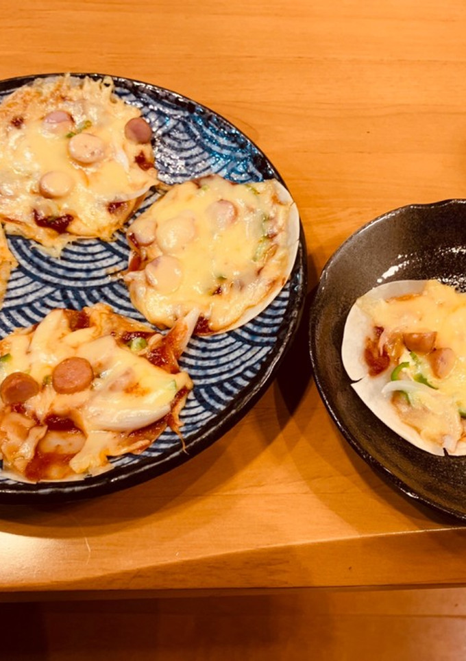 餃子の皮でピザ(男の料理)-レシピのメイン写真