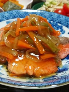 鮭の野菜あんかけ-レシピのメイン写真