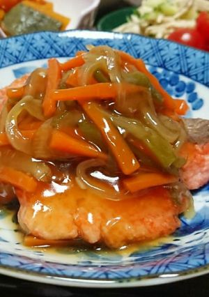 鮭の野菜あんかけ-レシピのメイン写真