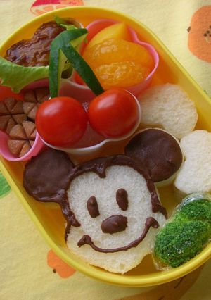ミッキーマウスのサンドイッチ弁当-レシピのメイン写真