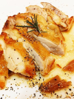 柔らか和風梅香る~酒蒸しチキンステーキ♪-レシピのメイン写真