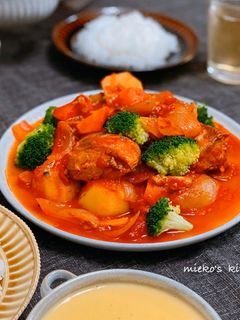 鯖缶と野菜のトマト煮込み-レシピのメイン写真