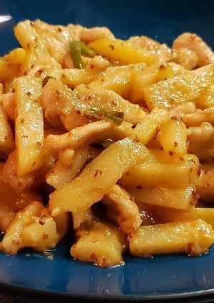 鶏胸とおジャガのレモンバターマスタード　-レシピのメイン写真
