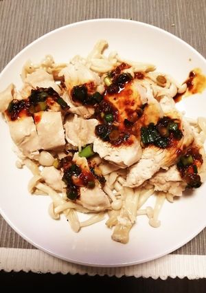 鳥胸肉とキノコ蒸し-レシピのメイン写真