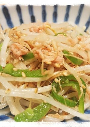 節約☆もやしとピーマンのツナ和え-レシピのメイン写真