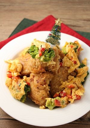 簡単！クリスマスhotチキン☆蒸し唐揚げ-レシピのメイン写真