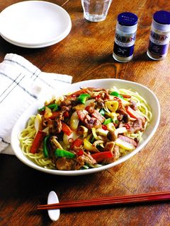 具沢山★減塩スパイシーガーリック焼きそば-レシピのメイン写真
