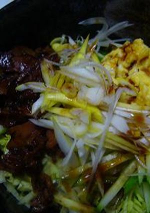 ふわふわ卵入り♪焼豚丼-レシピのメイン写真