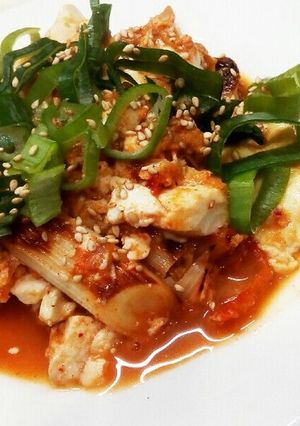 ヘルシー☆豆腐チゲ炒め風-レシピのメイン写真