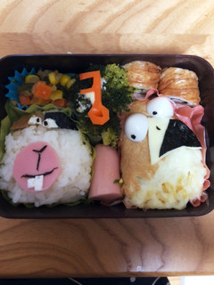 タイベリアスとノーマン キャラ弁-レシピのメイン写真