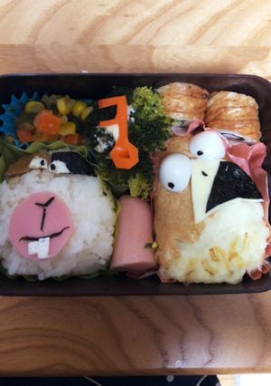 タイベリアスとノーマン キャラ弁-レシピのメイン写真