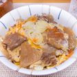 もつ煮の卵とじ丼