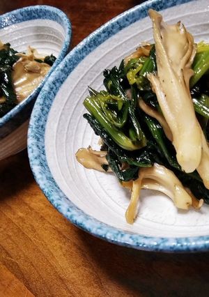 ほうれん草と舞茸の炒めもの-レシピのメイン写真