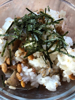納豆とこんにゃく(おでん)のヘルシーご飯-レシピのメイン写真