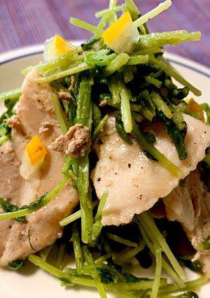 豚肉と豆苗のレモン塩ソテー✨-レシピのメイン写真