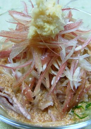 豚肉で冷や汁風☆-レシピのメイン写真