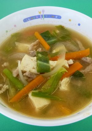 ピリ辛スープ-レシピのメイン写真