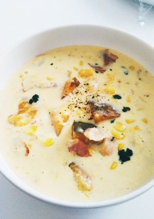 カフェ気分♪かぼちゃのミルクスープ-レシピのメイン写真