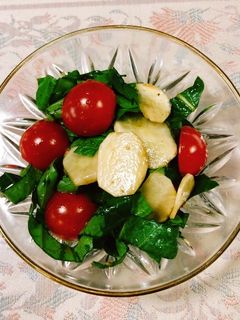 簡単!菊芋と小松菜のサラダ-レシピのメイン写真
