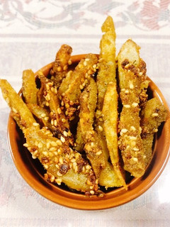簡単!菊芋のスティック唐揚げ(カレー味)-レシピのメイン写真