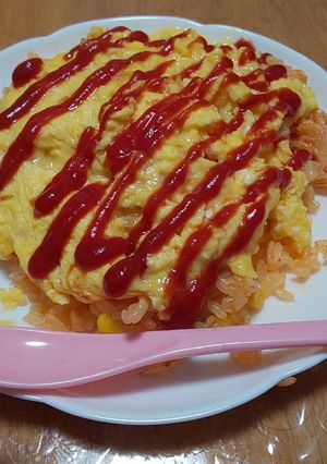 キムチオムライス-レシピのメイン写真