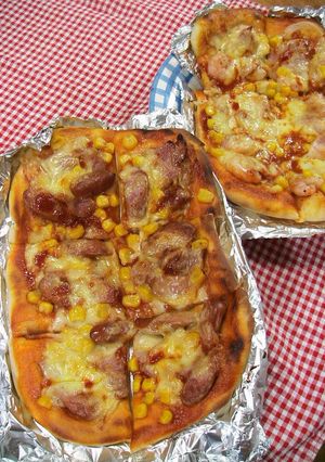 薄力粉のフライパン＆トースター＊ピザ-レシピのメイン写真