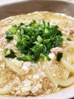 鶏そぼろあんかけうどん-レシピのメイン写真