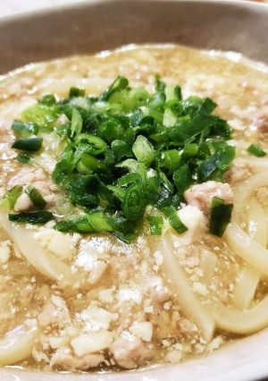 鶏そぼろあんかけうどん-レシピのメイン写真